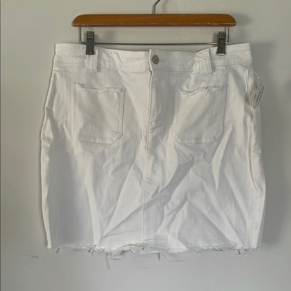 Caslon Dresses & Skirts - White Denim Mini Skirt